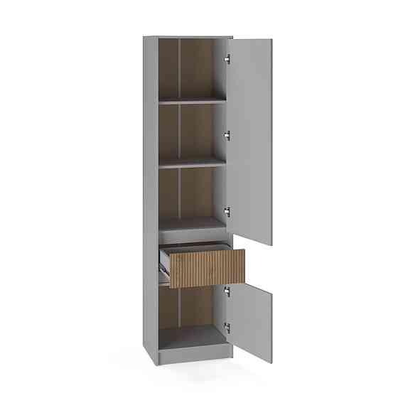 Шкаф-пенал закрытый с полками и ящиком Эверест Стайл-500 50х39х203 см Кашемир/Канелла (DTM-073572) Львов