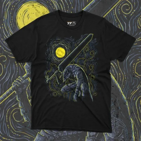 Футболка чоловіча з  принтом Берсерк Ван Гог Розмір 48 Дніпро