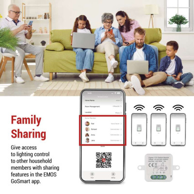 Модуль управління розумним будинком EMOS H5101 ZigBee 3.0 1-Channel (H5101) Вінниця - фото 5