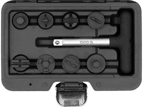 Ключі для пластикових оливозливних пробок YATO: до квадрату- 3/8", 9 шт [20] Одеса