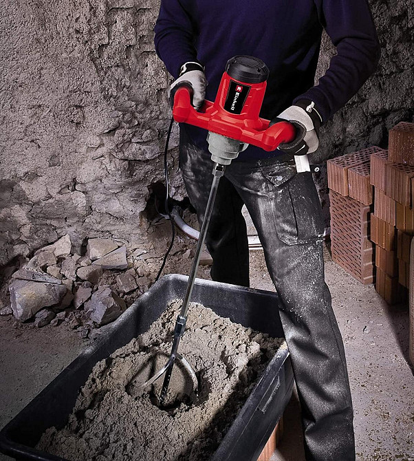 Электрический строительный миксер Einhell TC-MX 1400-2 E : 1400 Вт, 2-скоростной, 780 об/мин (4258550) Киев - изображение 7