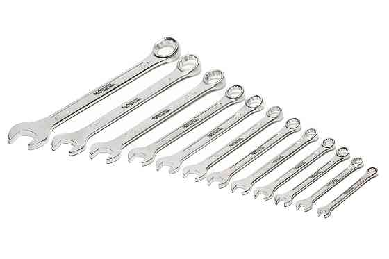 MASTERTOOL Ключі комбіновані MASTERTOOL MATT FINISH набір 12 шт (6/7/8/9/10/11/12/13/14/17/19/2 Киев