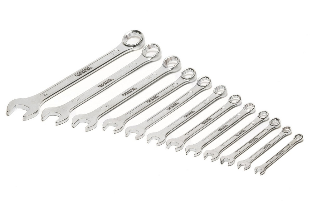 MASTERTOOL Ключі комбіновані MASTERTOOL MATT FINISH набір 12 шт (6/7/8/9/10/11/12/13/14/17/19/2 Киев - изображение 2