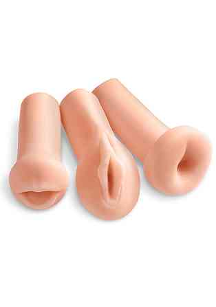 Набор из 3-х мастурбаторов Pipedream Extreme ALL 3 HOLES Вагина, Анус и Рот Sex Aura Киев