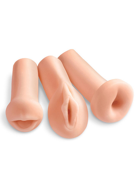 Набор из 3-х мастурбаторов Pipedream Extreme ALL 3 HOLES Вагина, Анус и Рот Sex Aura Киев - изображение 2