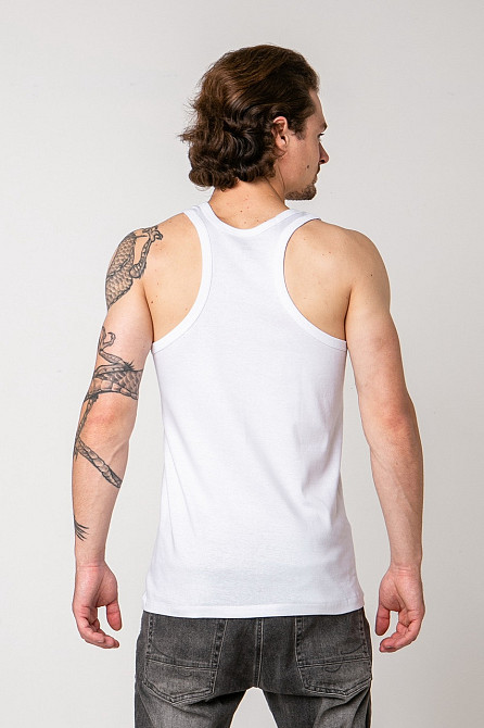 Майка чоловіча-борцовка Ozkan 0058 S, Білий Київ - фото 2