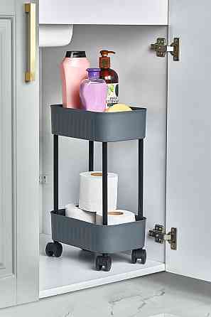 Етажерка 2-х ярусна Violet House 6021 Honeycomb WHITE 17х27х43 см (7040719) Київ