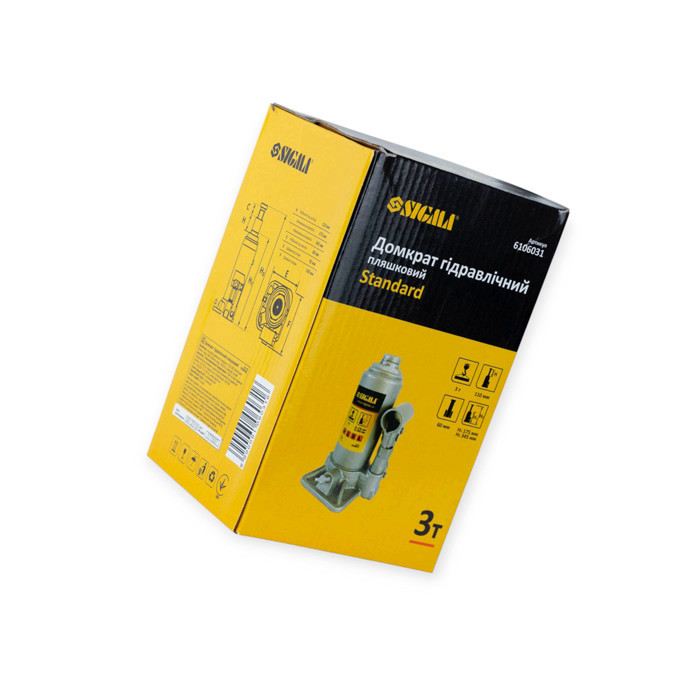 Домкрат гідравлічний 3 т, 175-345 мм (коробка) Мукачево - фото 3