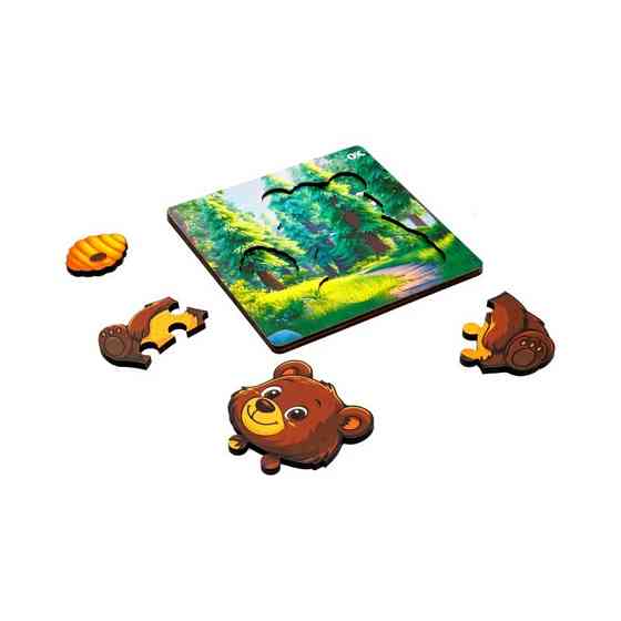 Деревянный пазл-вкладыш 