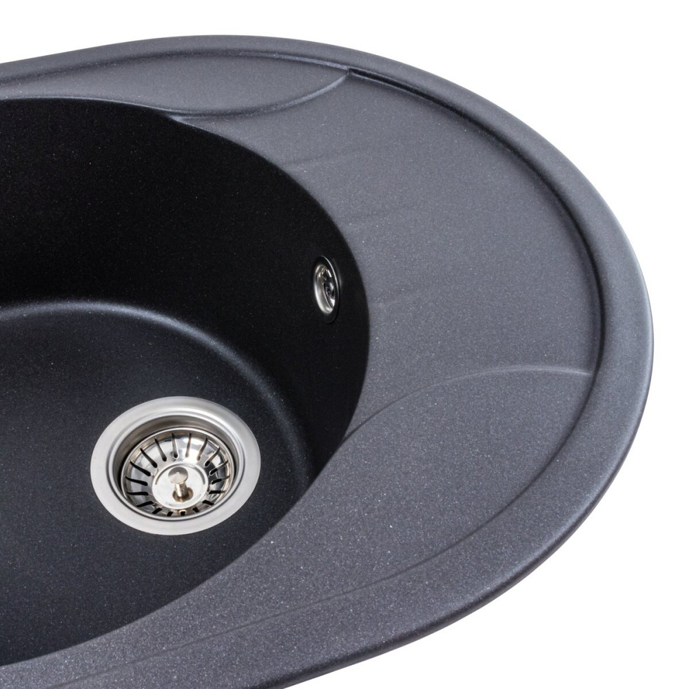 PLATINUM Гранітна мийка для кухні Platinum 5847 ONYX матовий Моріон Київ - фото 4