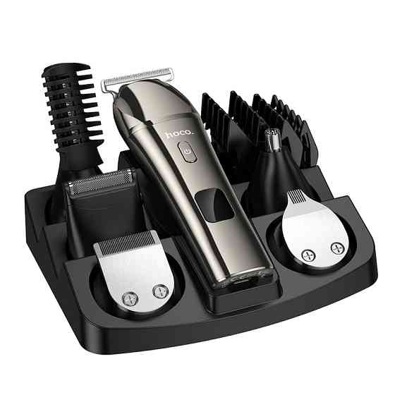 Машинка для стрижки HOCO HP26 600 mAh. IPX6. Multi-function electric clipper grooming set Metal Gray Одеса