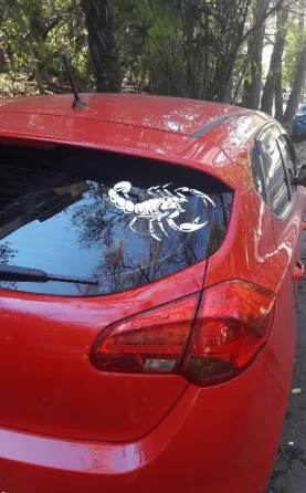 Наклейка на авто Скорпион Белый Киев