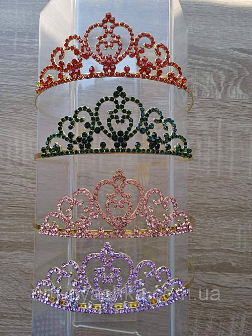 Диадема на обруче Корона с цветными камнями Кривой Рог - изображение 2