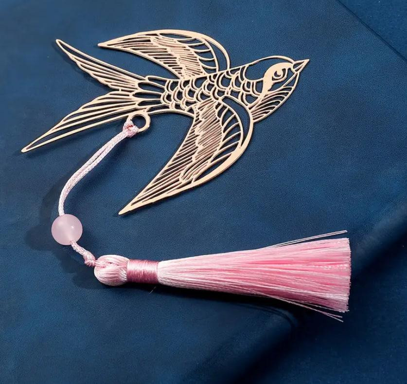 Винтажная металлическая закладка 