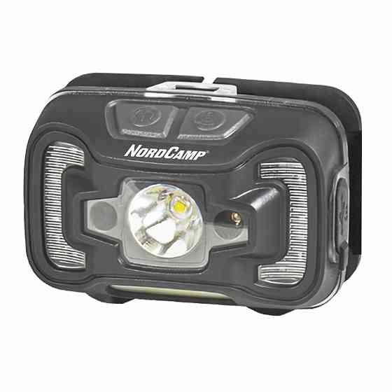 Фонарь налобный Nord Camp 330Lm, 5W CREE XTE+COB, 1800mAh, с сенсором белый/красный Львов