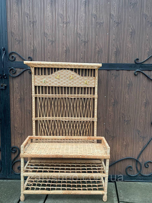 Набор: вешалка и полка деревянные Киев - изображение 5