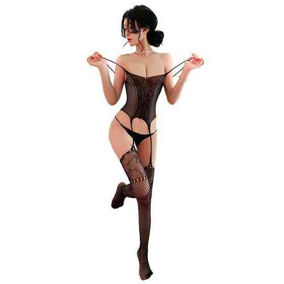 Відкритий бодистокінг у сітку XS/S/M — Еротична білизна Вінниця