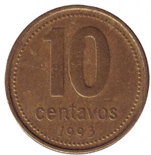 Монета 10 сентаво. 1993,2005 год, Аргентина..(АМ) Полтава - изображение 1