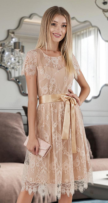 Нарядное платье из французского кружева (42) Киев - изображение 1