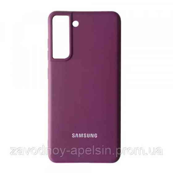Samsung S21 FE G990 Чехол микрофибра Silicone Cover (сиреневый) Одесса