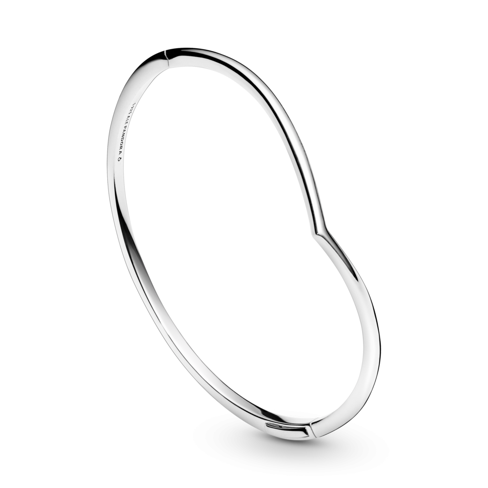 Серебряный браслет для шармов Пандора -бэнгл  