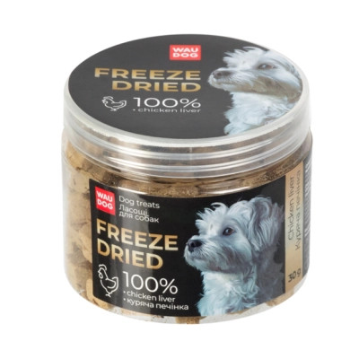 Ласощі для собак WAUDOG Treats Freeze dried Куряча печінка 30 г (2021) Вінниця - фото 1
