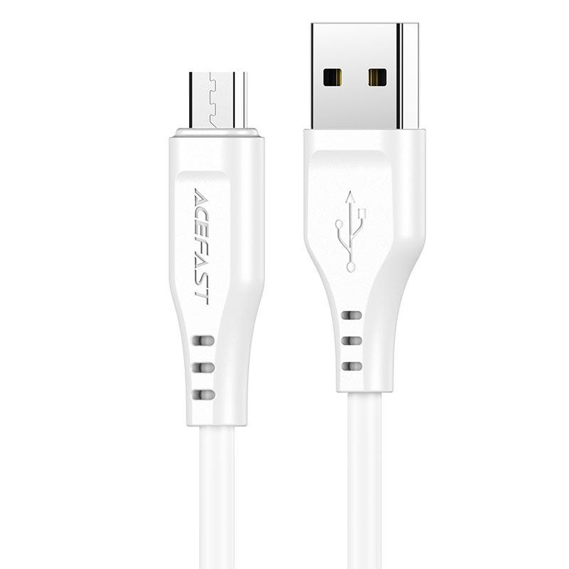Кабель ACEFAST USB-Micro 2,4A, 1.2м, белый Киев - изображение 1