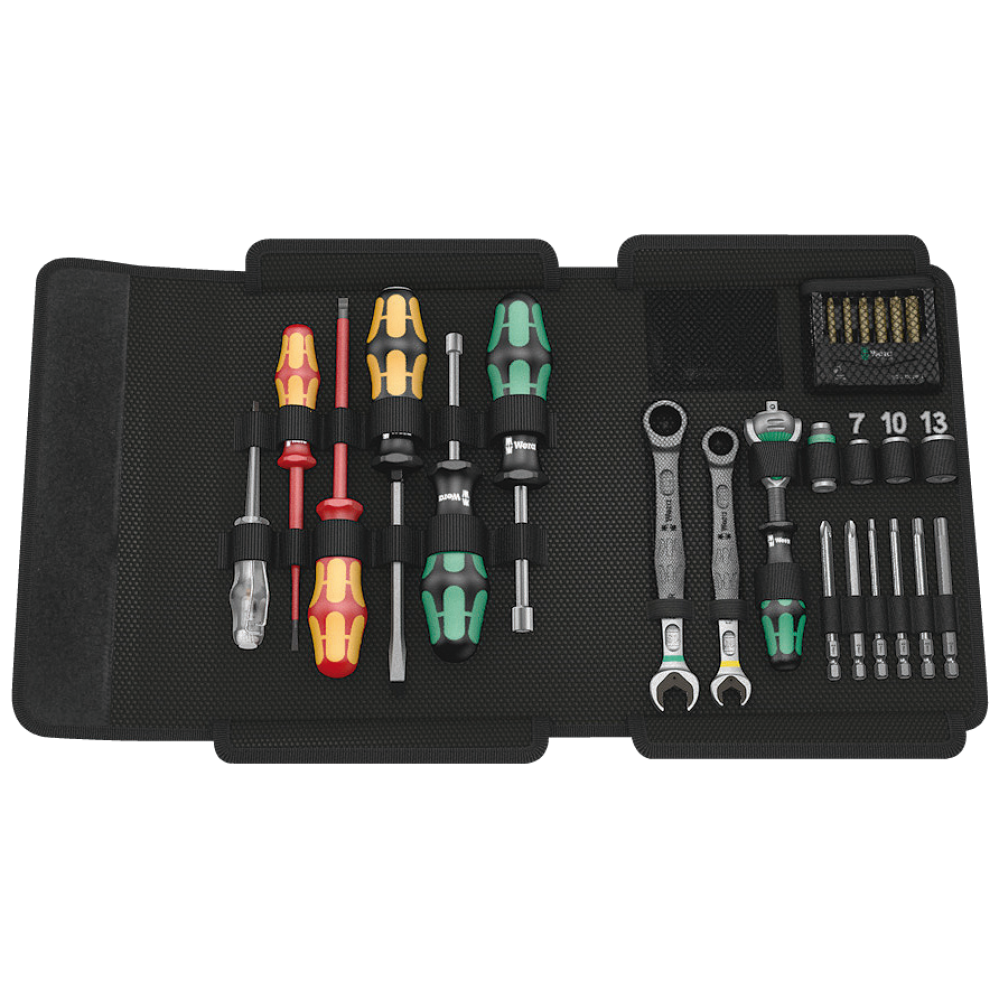 Набор торцевых головок с трещоткой, удлинителем 1/4