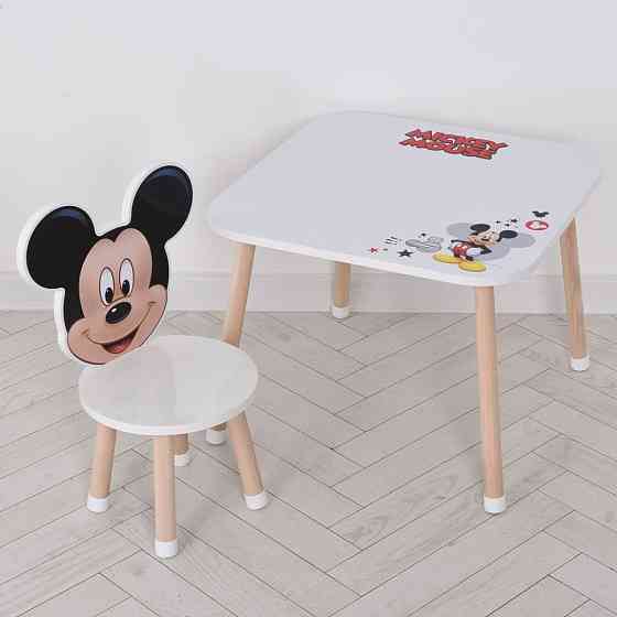 Дерев'яний дитячий столик M 502-8-3 зі стільчиком Вінниця