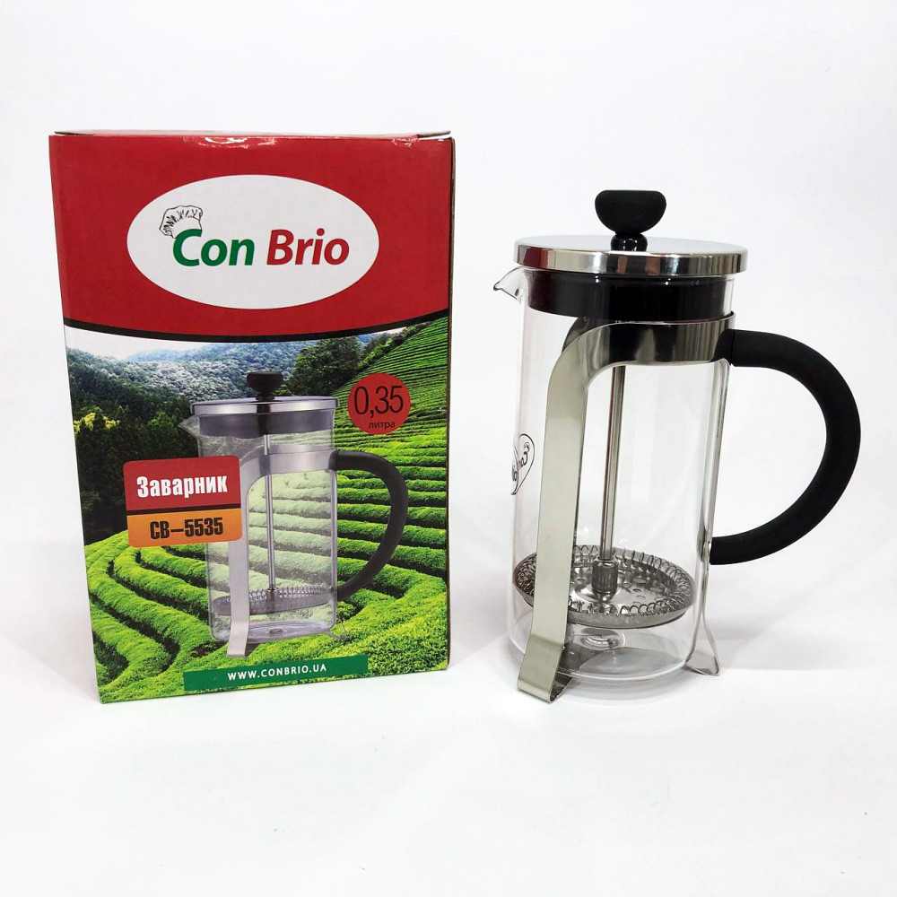 Скляний чайник для кави та чаю Con, Стильний скляний заварювальний чайник Заварний CQ-88 Івано-Франківськ - фото 3