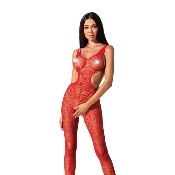 Еротичний бодістокінг з малюнком Passion BS085 red Львів