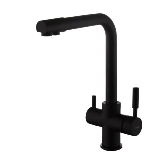 Смеситель для кухни с подключением к фильтру Frap F4352-6 черный Киев