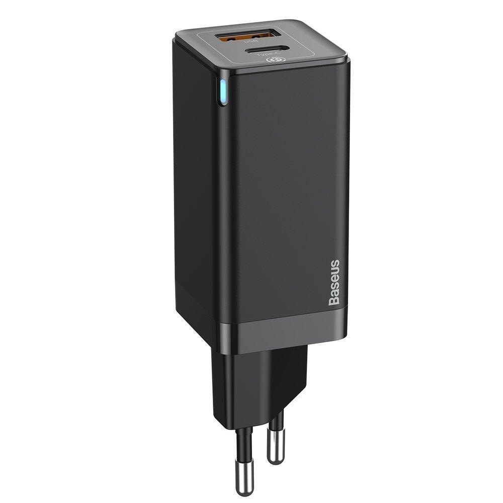 Зарядное устройство для быстрой зарядки 45Вт USB Type-C черный Baseus GaN CCGAN-Q01 Киев - изображение 4