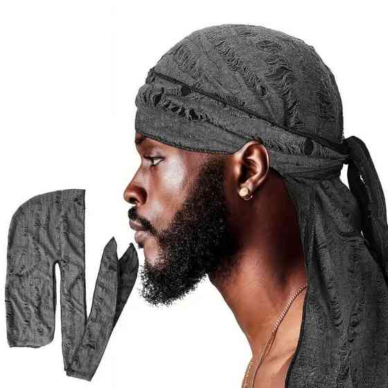 Бандана-чалма Пірата, Піратки СІРА, універ розмір, малюнок, шовк Київ