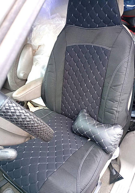 Чехлы-накидки на сиденья авто с войлочной подкладкой, универсальные передние, комплект 2 шт. Киев - изображение 1