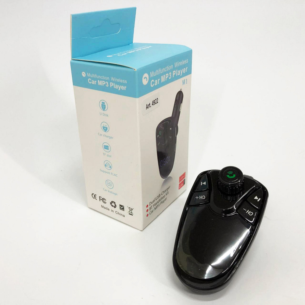 Адаптер в прикурювач для музики FM M1, Fm-модулятор хороший звук, FM-трансмітер з USB для автомобіля FT-68 Львів - фото 6