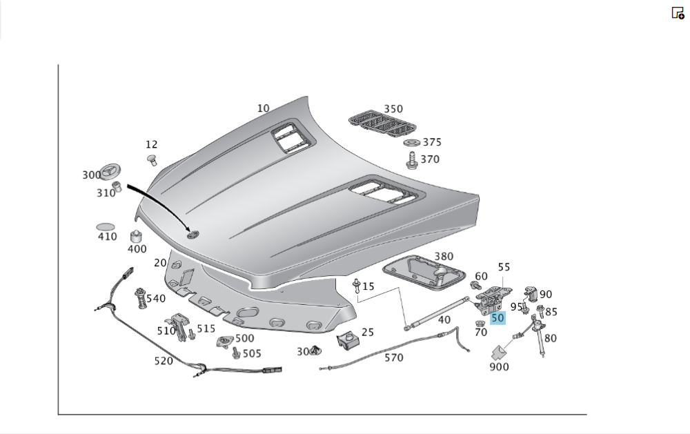Mercedes-Benz  A1668800128 Петля капота права ML/GLE W166 GLE Coupe C292 GL/GLS X166 Одеса - фото 6