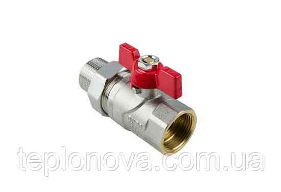 Кран з американкою (накидною гайкою) 1/2" PN40 Raftec Red CSA-011 Чернівці
