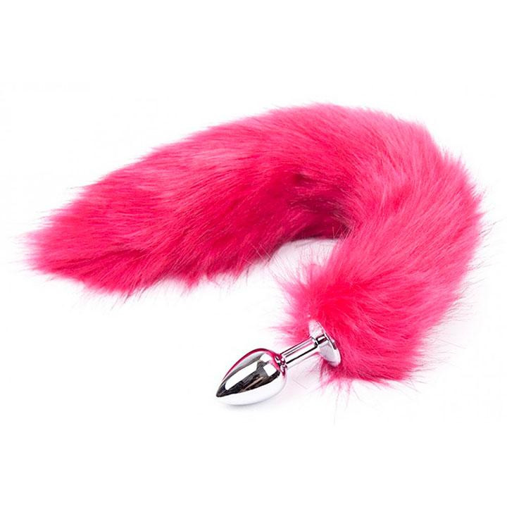 Анальная пробка с лисьим хвостиком - Чёрный – Анальные игрушки Винница - изображение 4