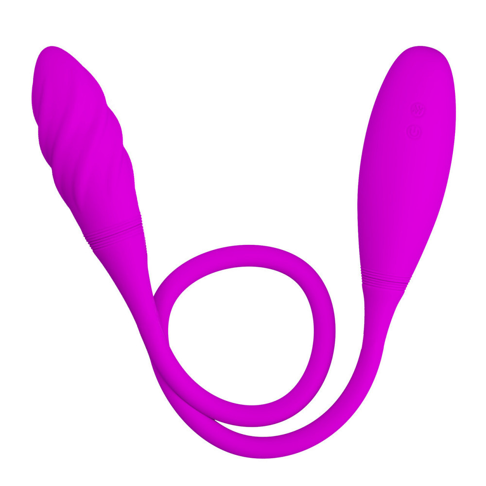 Двосторонній вібратор PRETTY LOVE Snaky Vibe, фіолетовий Sex Aura Київ - фото 2