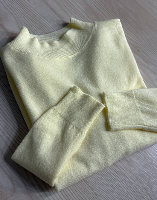 Светр жіночий A-N 106 водолазка гольф з коміром стійкою базовий, жовтий, one size Київ - фото 5