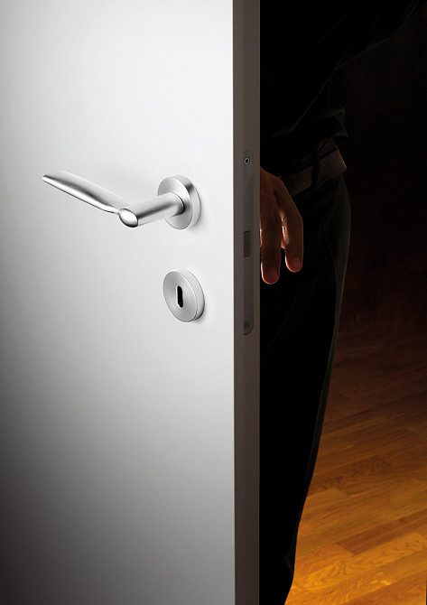 Ручка Linea Cali, модель SPRING кругла хром матовий Київ - фото 3