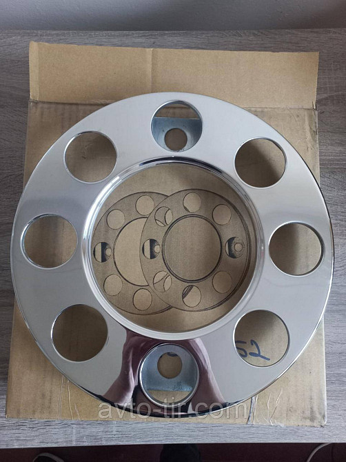 Ковпак колеса 19,5 універсальний пустий (нержавійка)  Ковпаки на колеса 19,5 Луцк - изображение 2