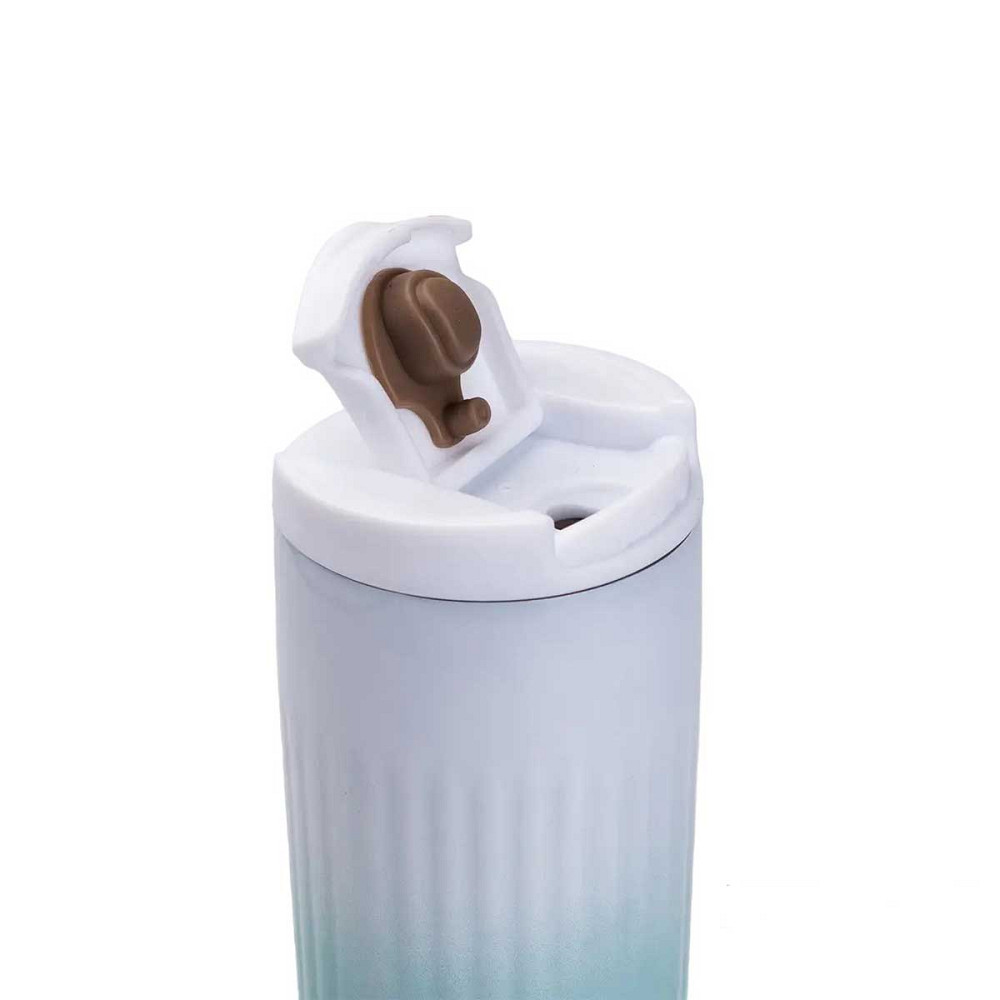 Термос металевий 500 мл термокухоль із нержавіючої сталі до 12 годин Зелений HP154GR Коломия - фото 4