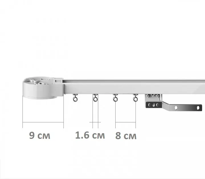 LIVOLO Електрокарниз для штор з електроприводом, WiFi та пультом, одностороннє відкривання, LIV Коломия - фото 7