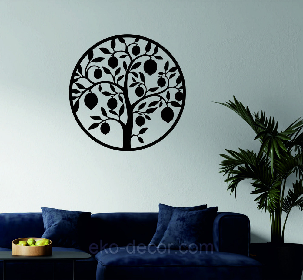 Декоративное настенное 3D Панно «Дерево в кругу» Декор на стену с объемом Киев - изображение 2