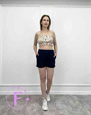 Летний топ с рюшами «Ruffie» оптом 48, Бежевий, В трояндах Киев