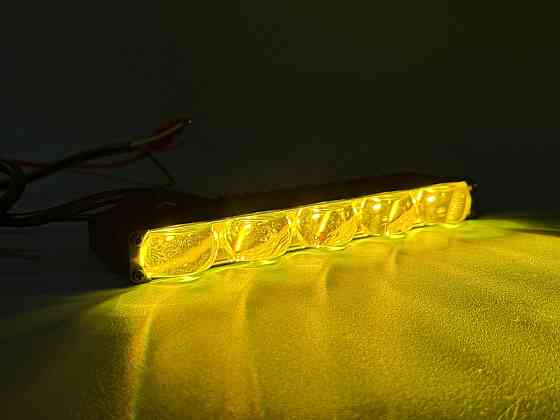 Фара рабочего света LED однорядная 160 мм SPOT — 10 диодов с линзой (Белый + Желтый свет), четкая СТГ Харьков