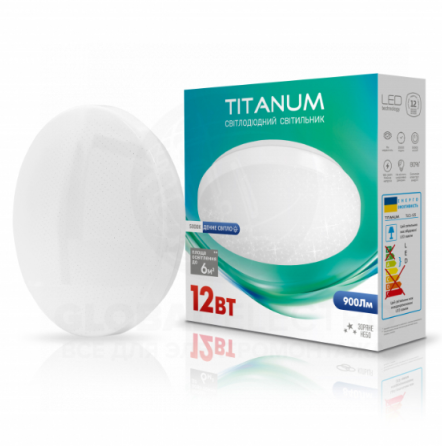 LED Світильник настінно-стельовий 12W 5000К 900Lm 220V Зоряне небо TLCL-125S Titanum Житомир