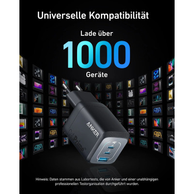 Зарядное устройство Anker GaNPrime 67W 2xUSB-C PD + 1xUSB-A Black (A2669313) Винница - изображение 4